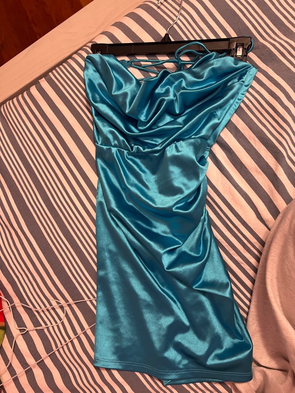 Teal Lucy in the sky homecoming/dance dress